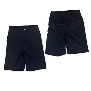 Women's Black High-Waisted Shorts